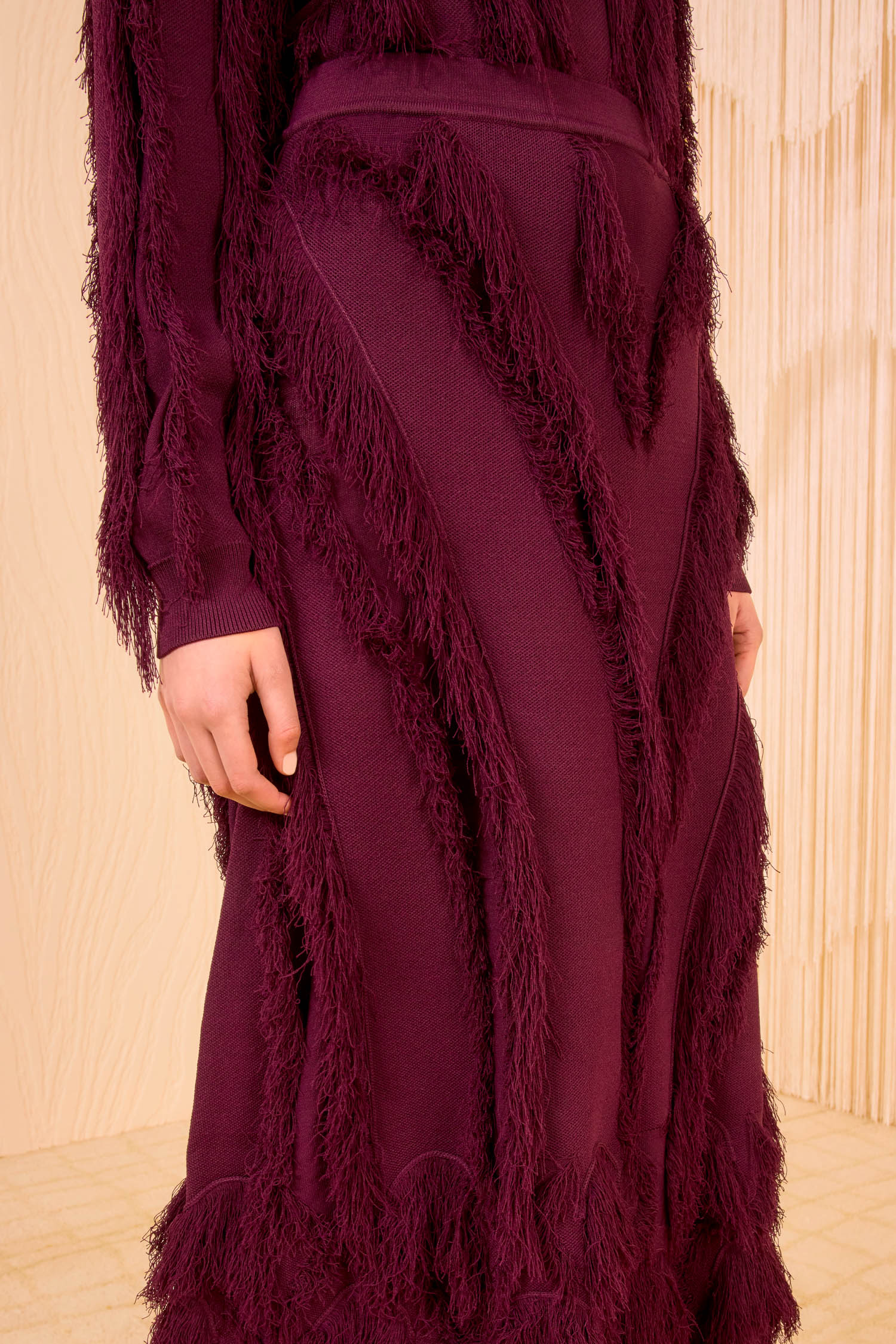 Astrid Knit Maxi Skirt - Mahogany