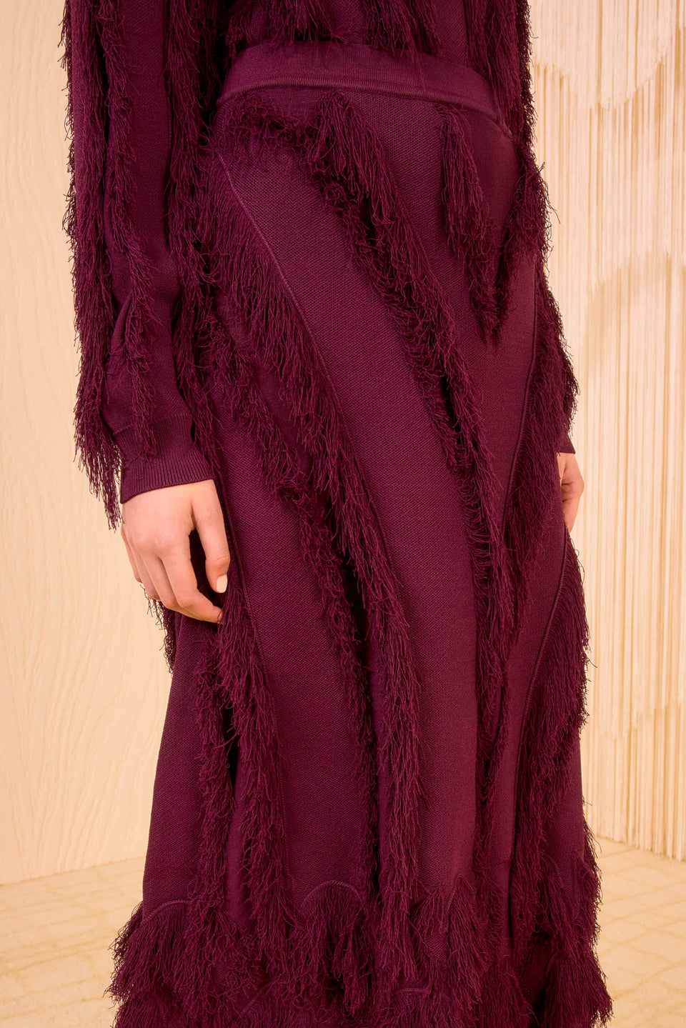 Astrid Knit Maxi Skirt - Mahogany