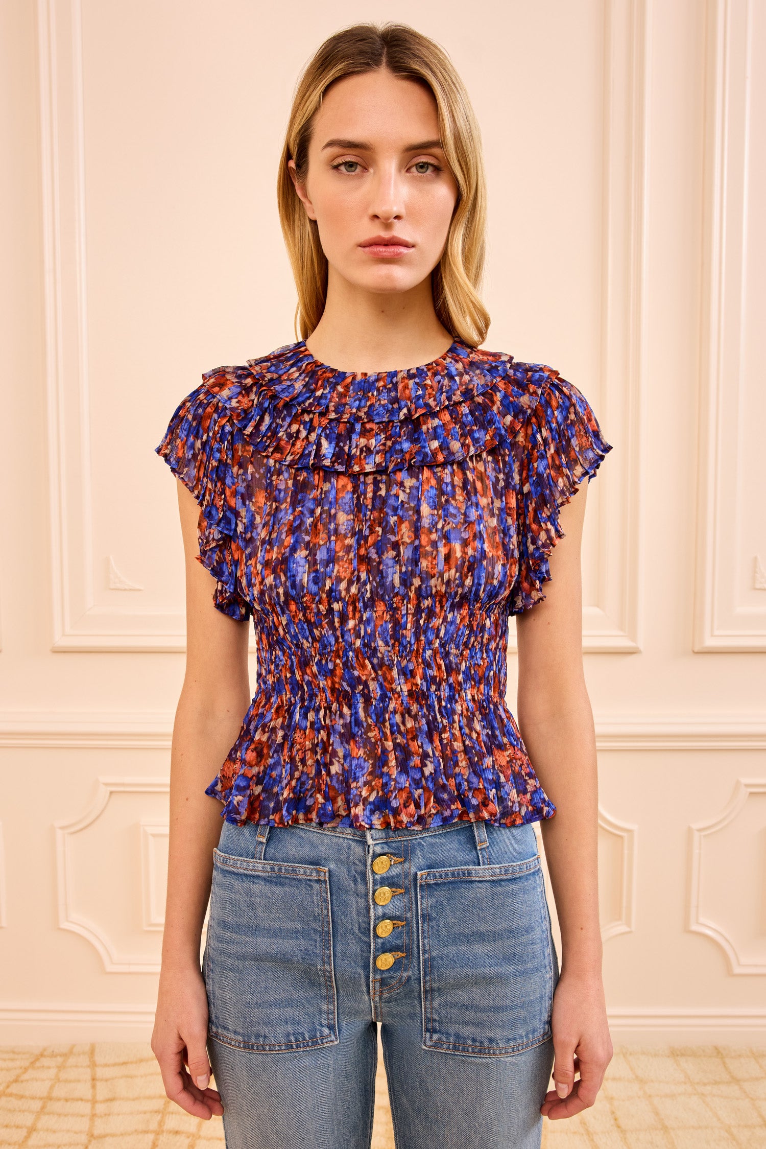 Ulla Johnson Athene Silk Top - Violet