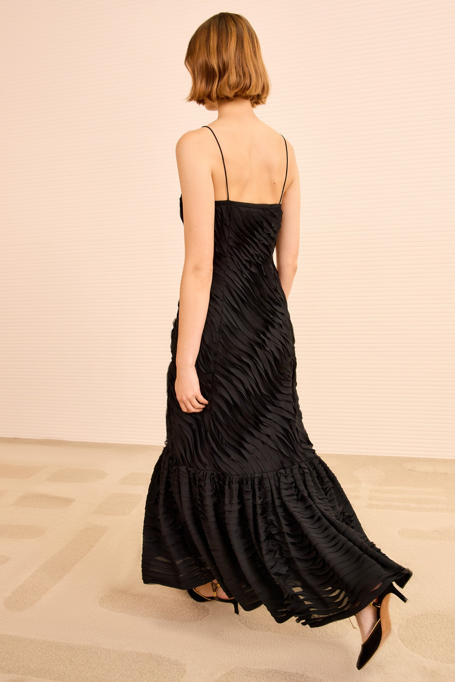 Ulla Johnson Augustina Cami Long Trumpet Dress - Noir