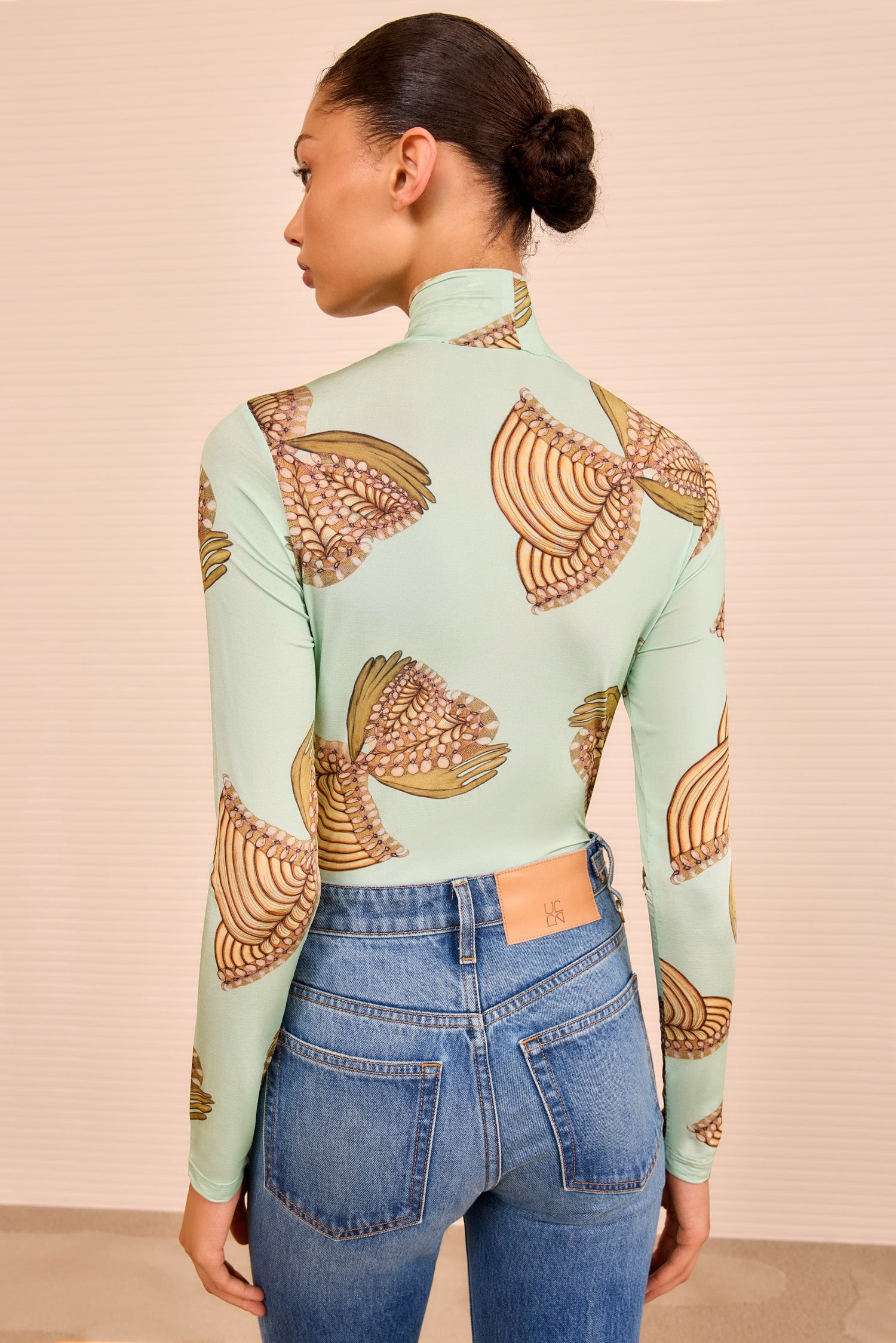 Ulla Johnson Aurelia Turtleneck - Water Blossoms