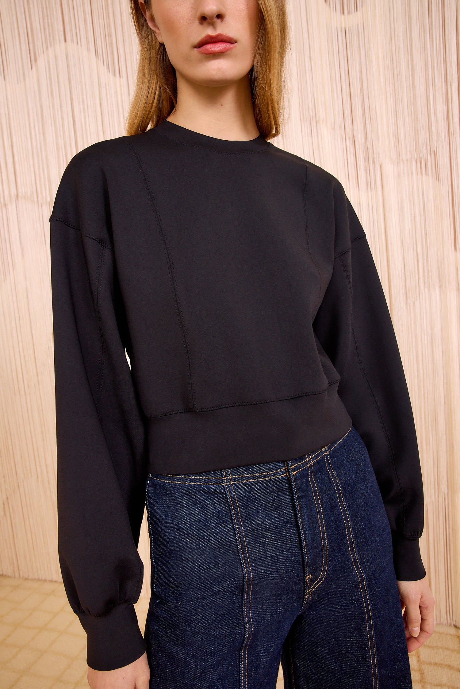 Ulla Johnson Axel Long Sleeve Top - Noir