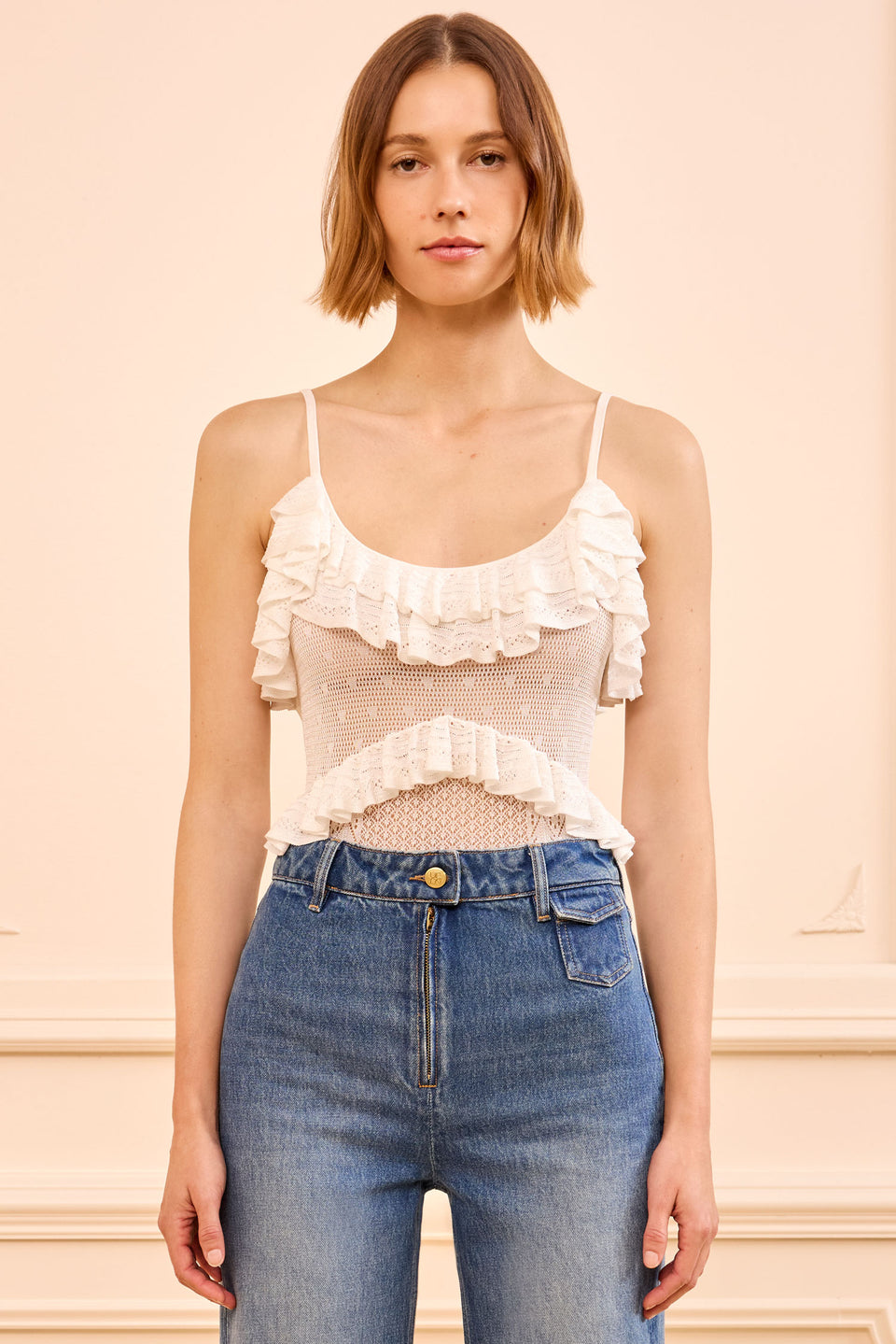 Bania Knit Bodysuit - Pearled Ivory