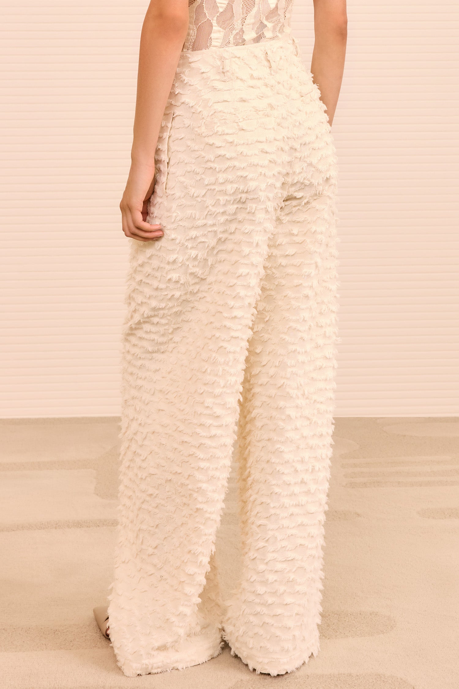 Beatrix Wide Leg Trouser - Ivory