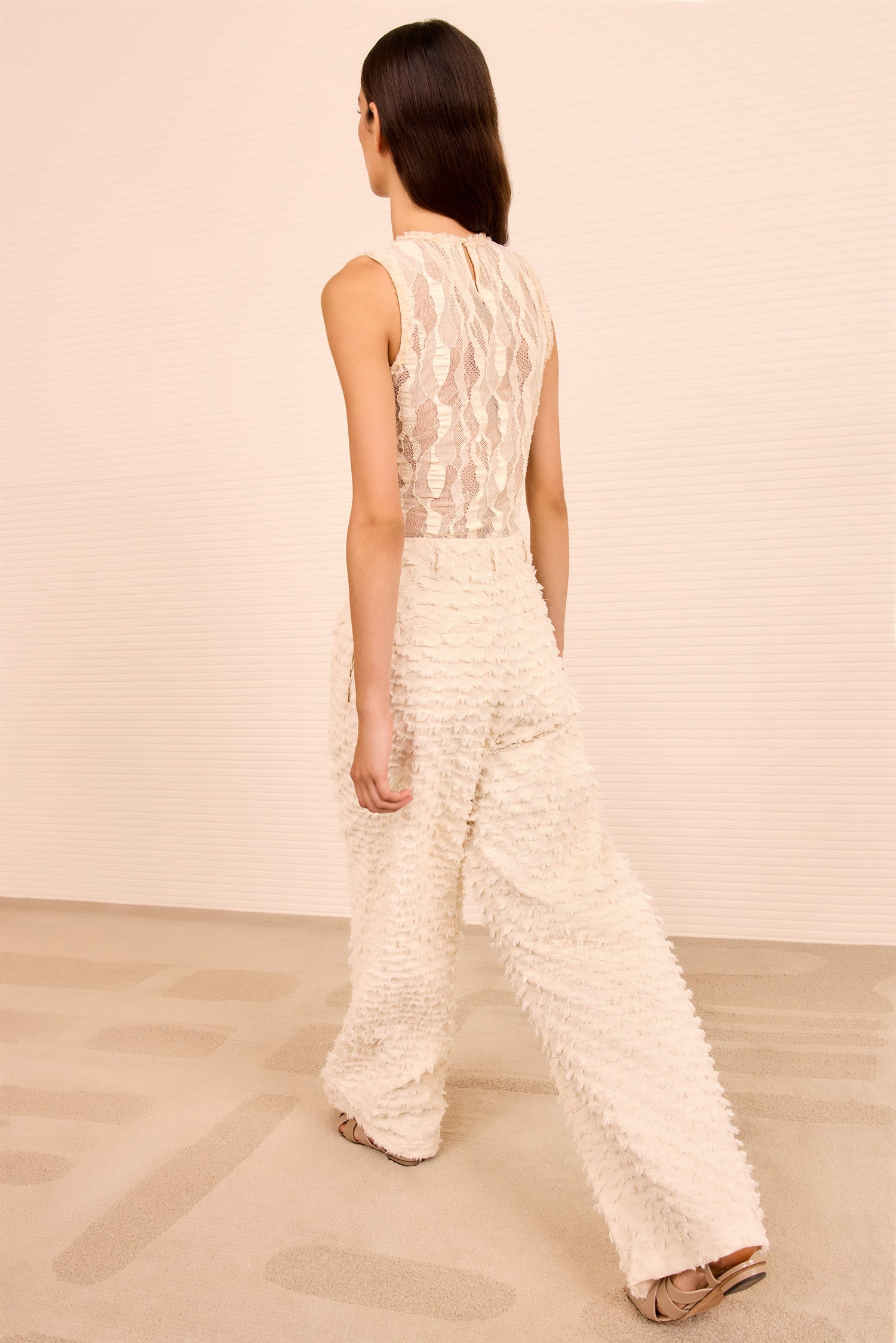 Ulla Johnson Beatrix Wide Leg Trouser - Ivory