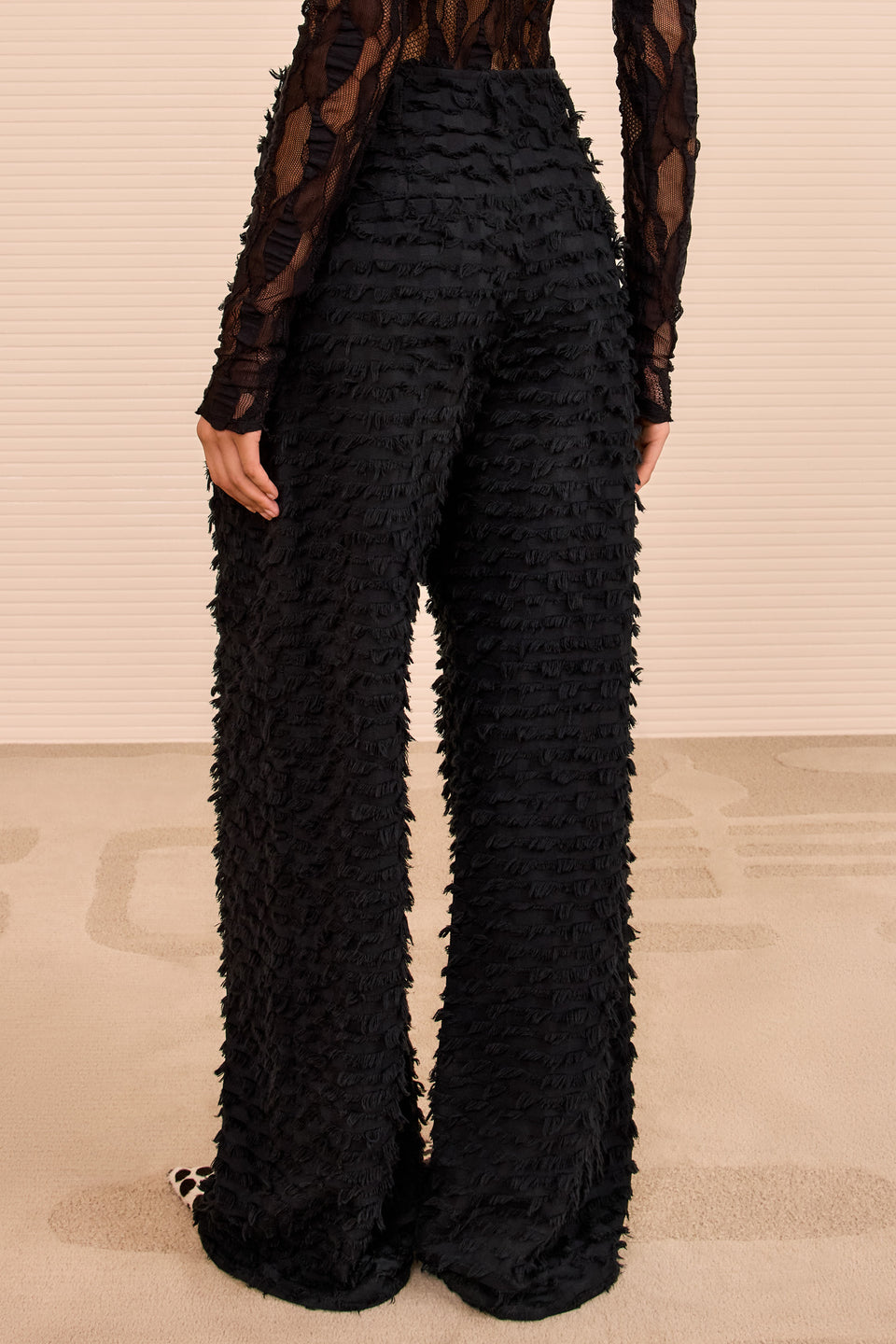 Beatrix Wide Leg Trouser - Noir