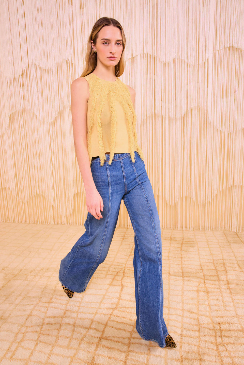 Bonnie Sleeveless Knit Top - Goldfinch