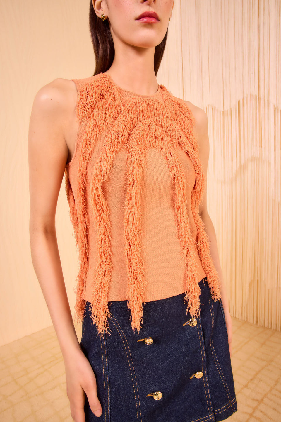 Bonnie Sleeveless Knit Top - Tulip