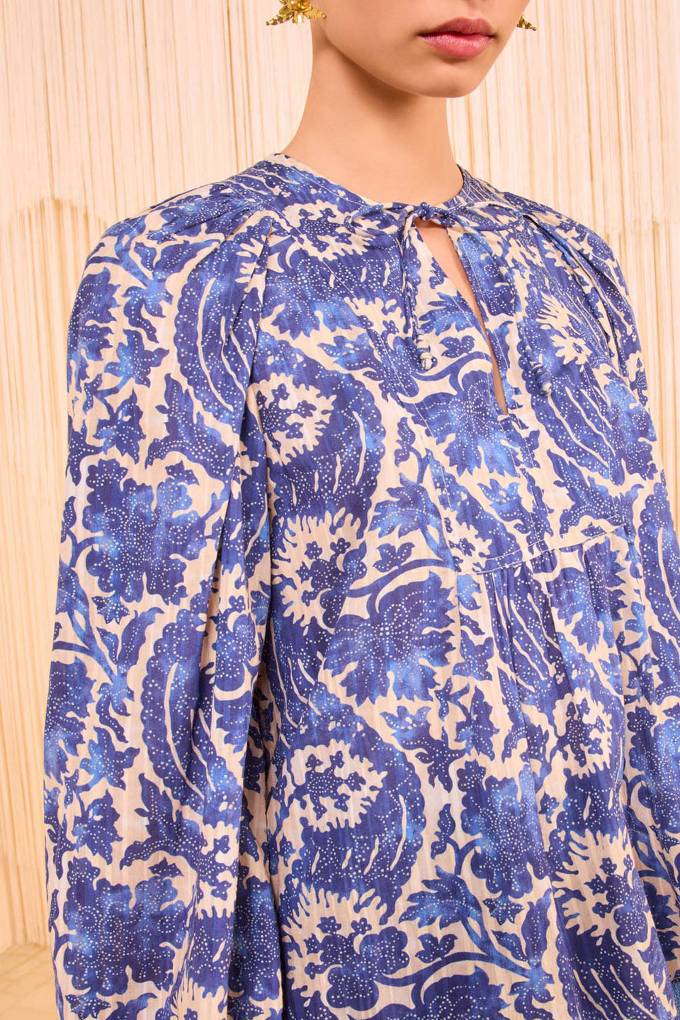 Brea Long Sleeve Blouse - Ocean