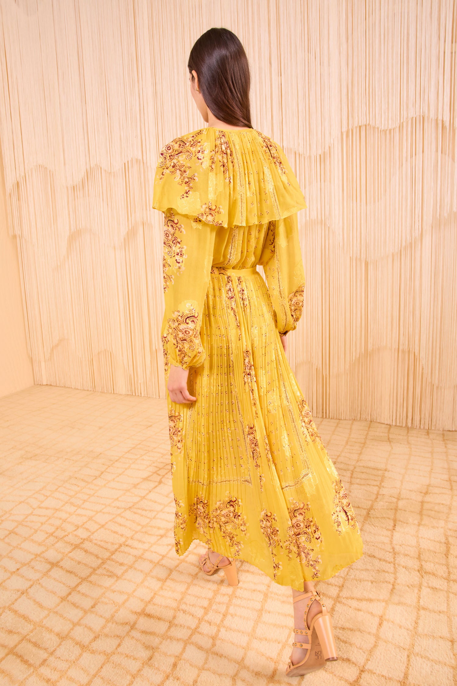 Brion Pleated Skirt - Soleil
