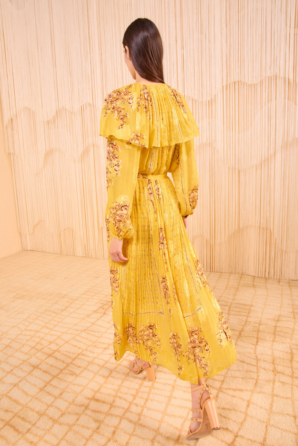 Brion Pleated Skirt - Soleil