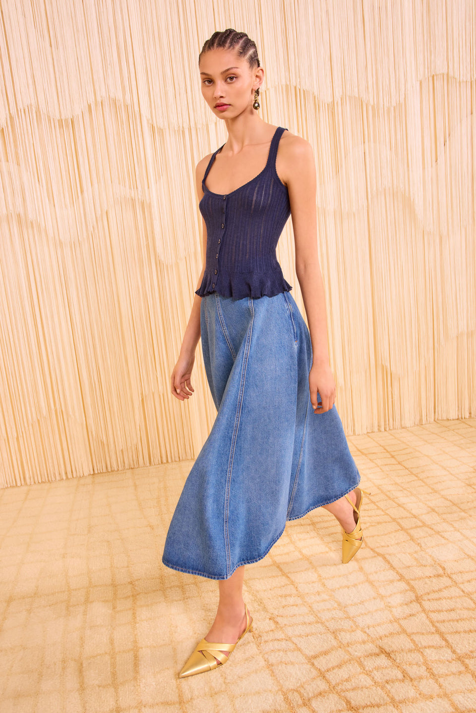 Callie Knit Camisole - Midnight