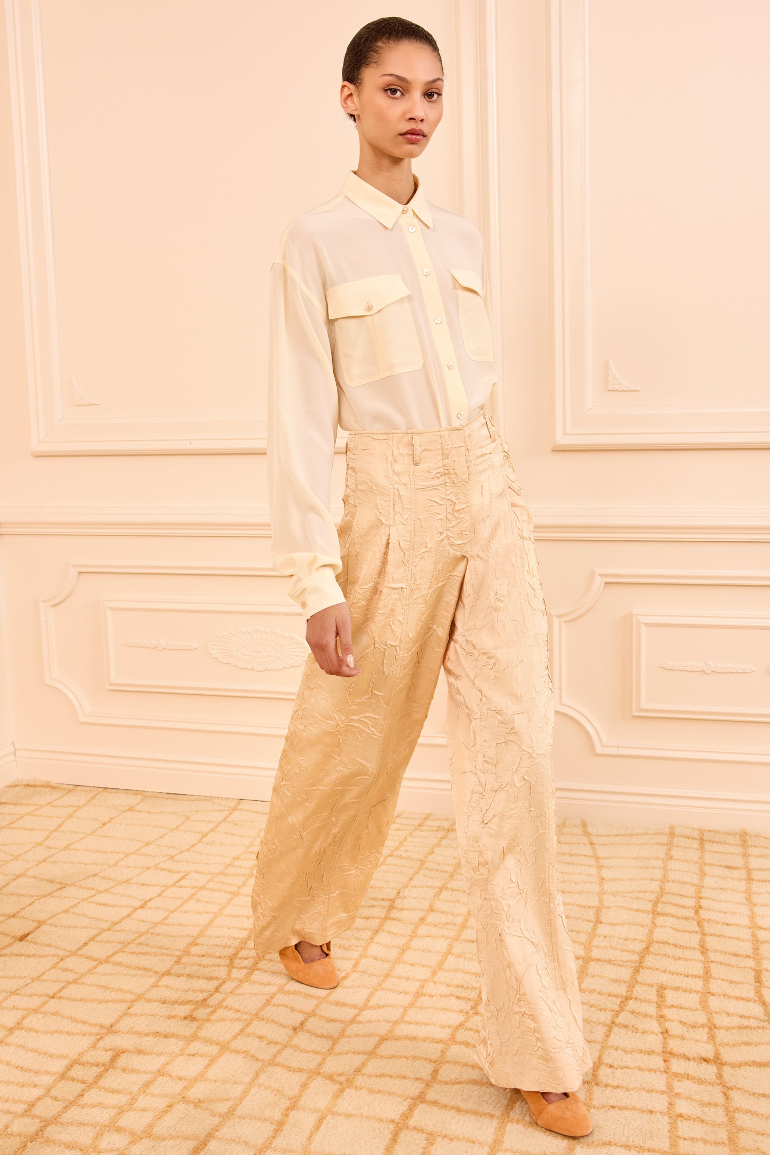 Ulla Johnson Carine High Waisted Pant - Driftwood