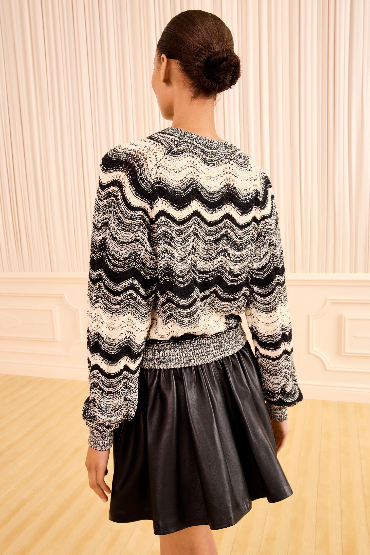 Ulla Johnson ⁣⁢Carmen pullover in maglia - Noir/Gardenia⁤⁣