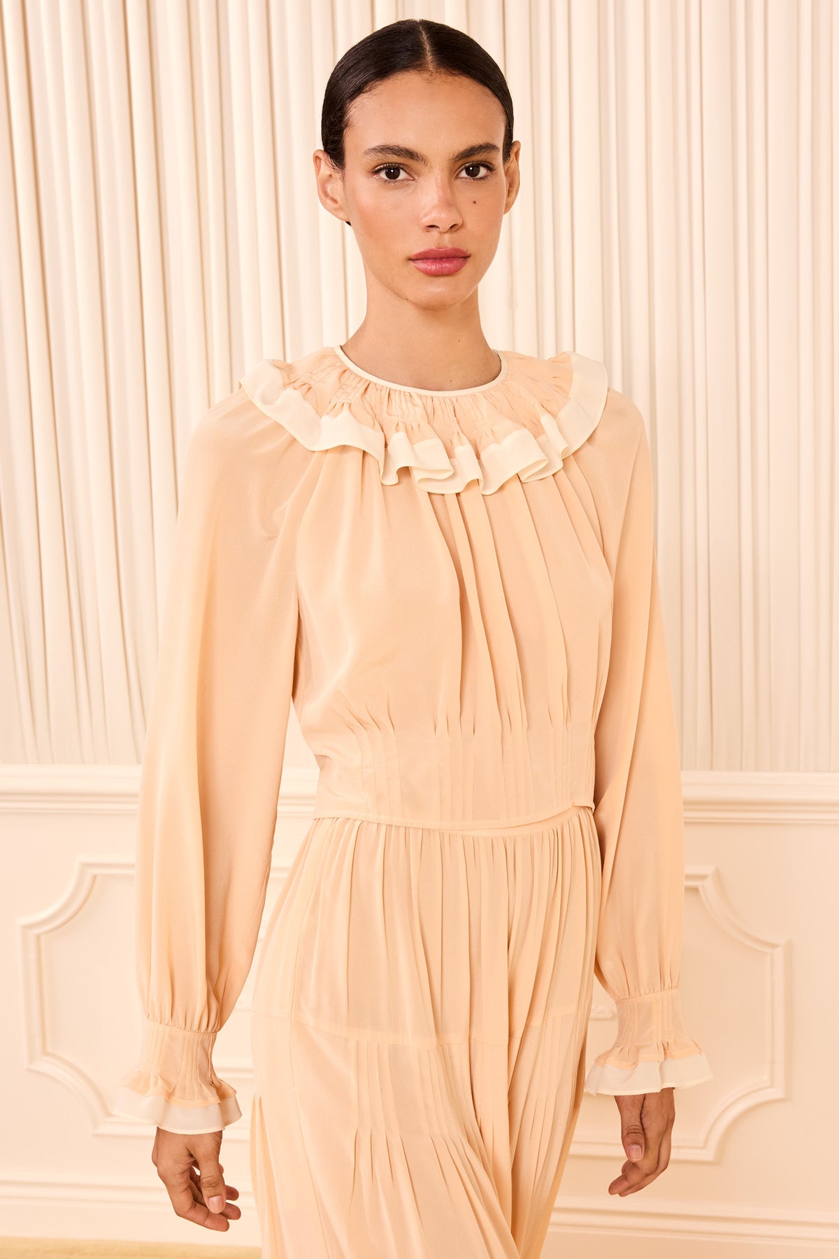 ⁣⁢Celesta Rüschenbluse – Peony⁤⁣