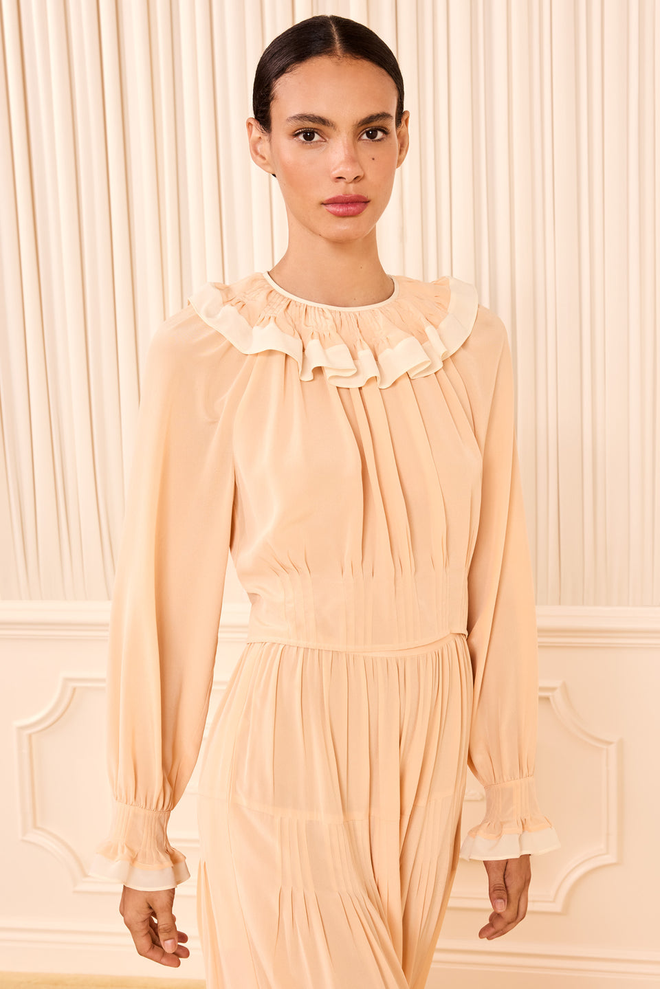 ⁣⁢Celesta Rüschenbluse – Peony⁤⁣