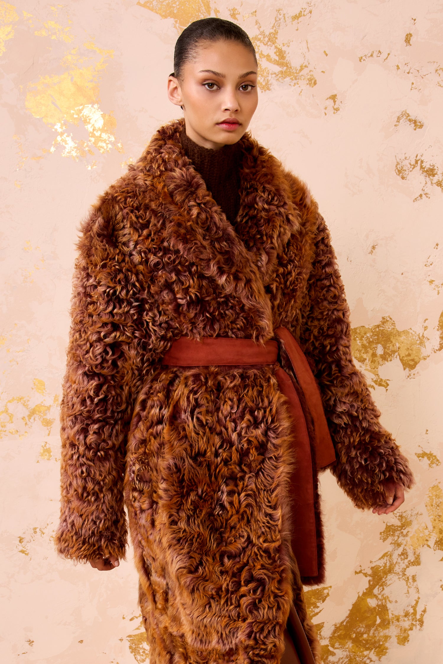 【rrr】Luan POODLE FUR COAT ブラウン Fur Coat – Racer Worldwide