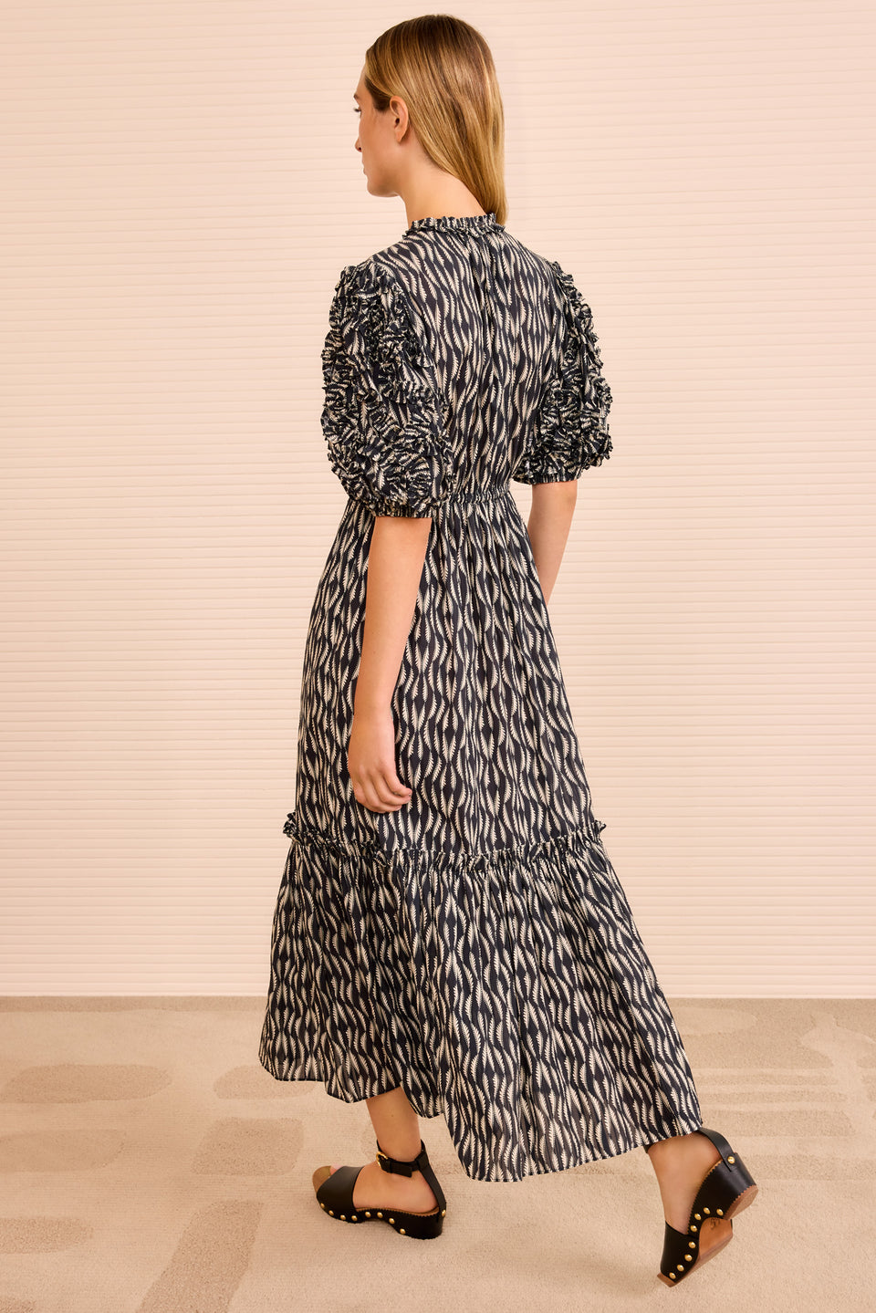 Channary Puff Sleeve Dress - Graphite