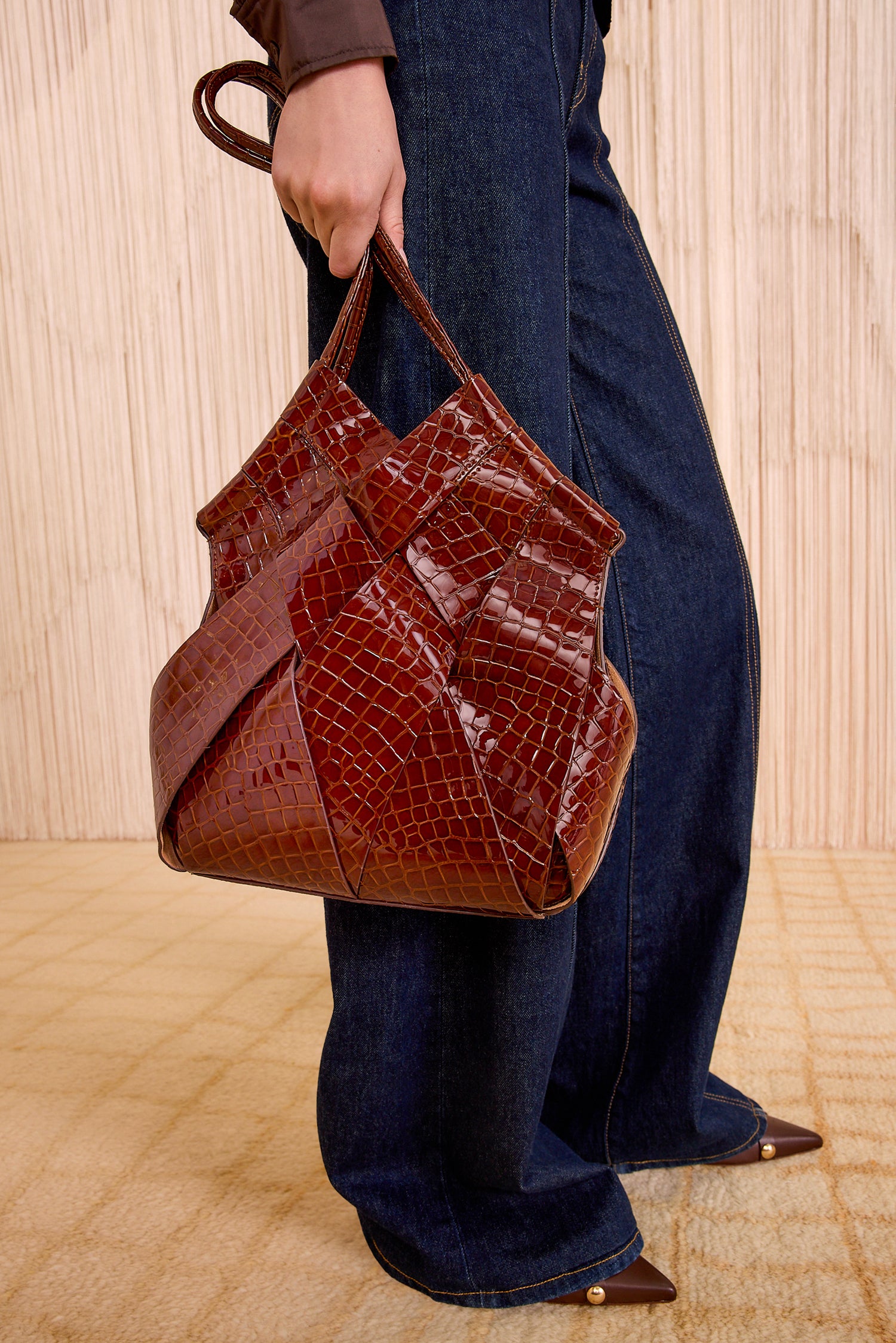 Ulla Johnson Charlotte Shoulder Bag - Chestnut