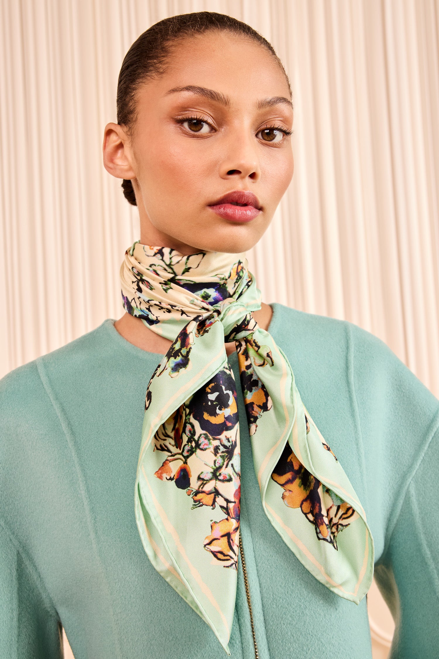 Ulla Johnson Chiara Silk Square Scarf - Jasmine