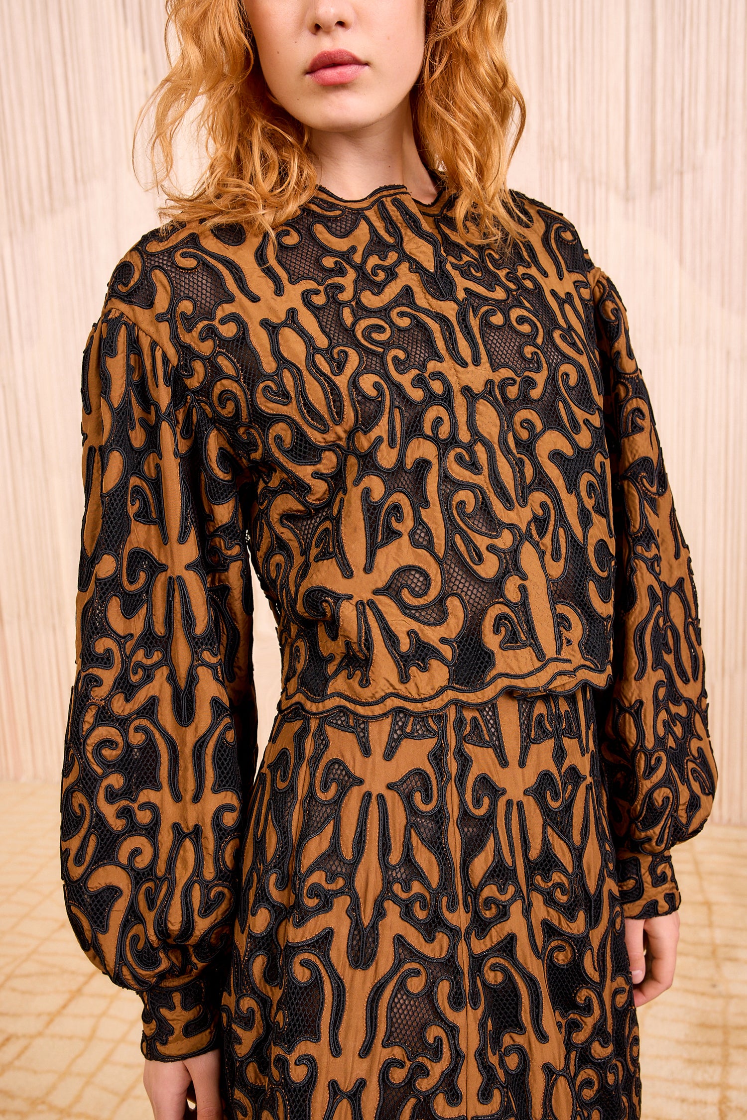 Ulla Johnson Coletta Applique Jacket - Saffron