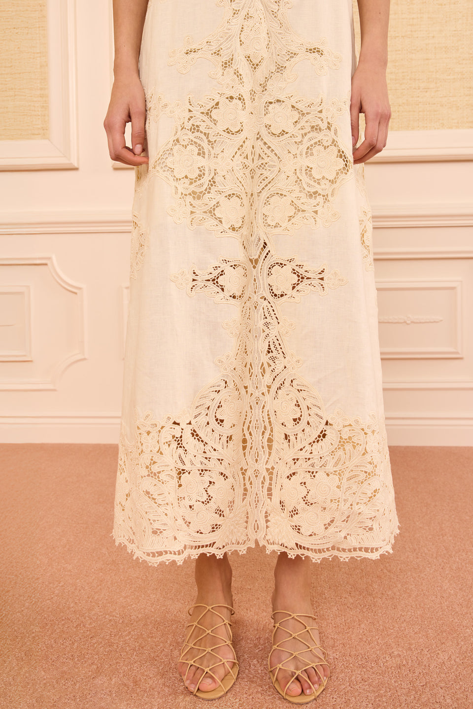Coralite SL Linen Dress - Ivory