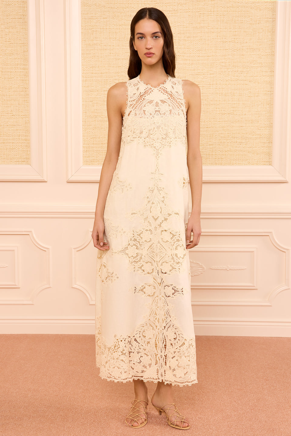 Coralite SL Linen Dress - Ivory