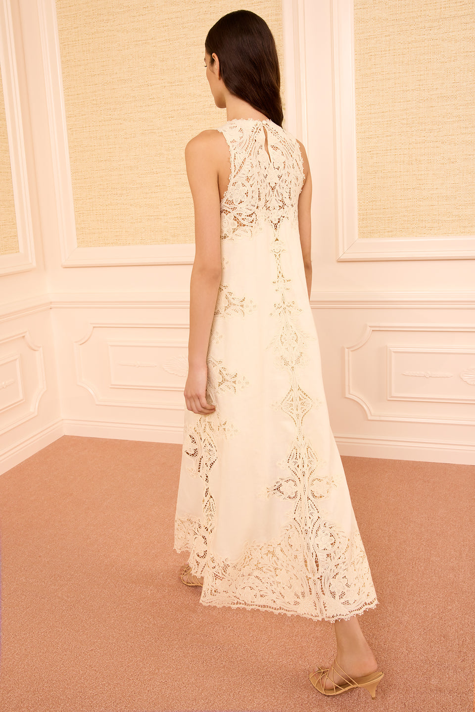 Coralite SL Linen Dress - Ivory