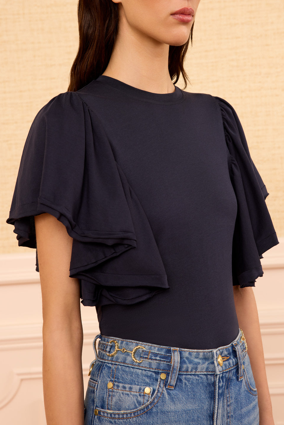 Cordelia Cotton Top - Midnight