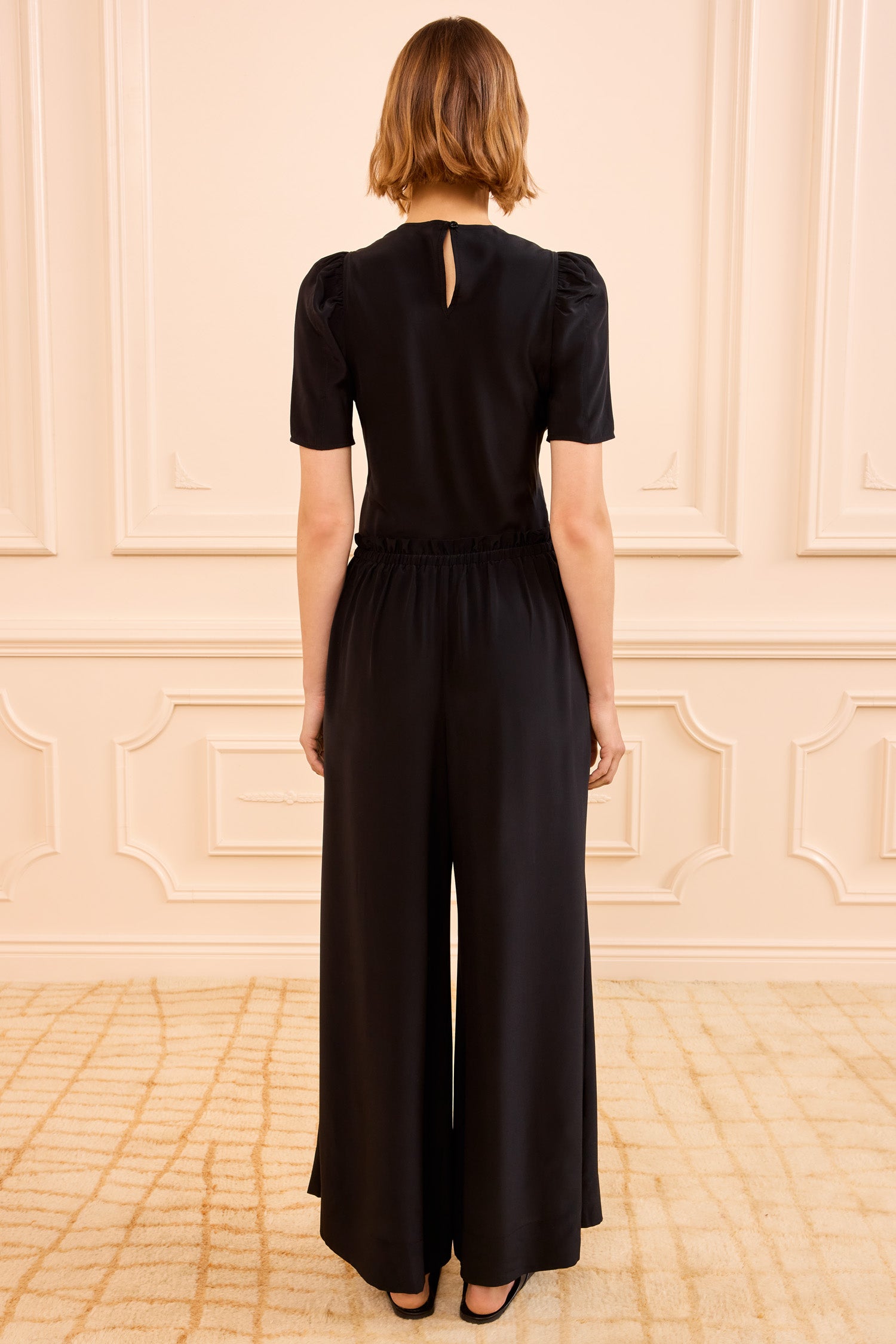 Ulla Johnson Corine Silk Top - Noir