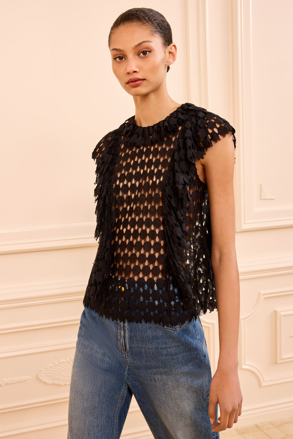 Daevy Lace Top - Noir