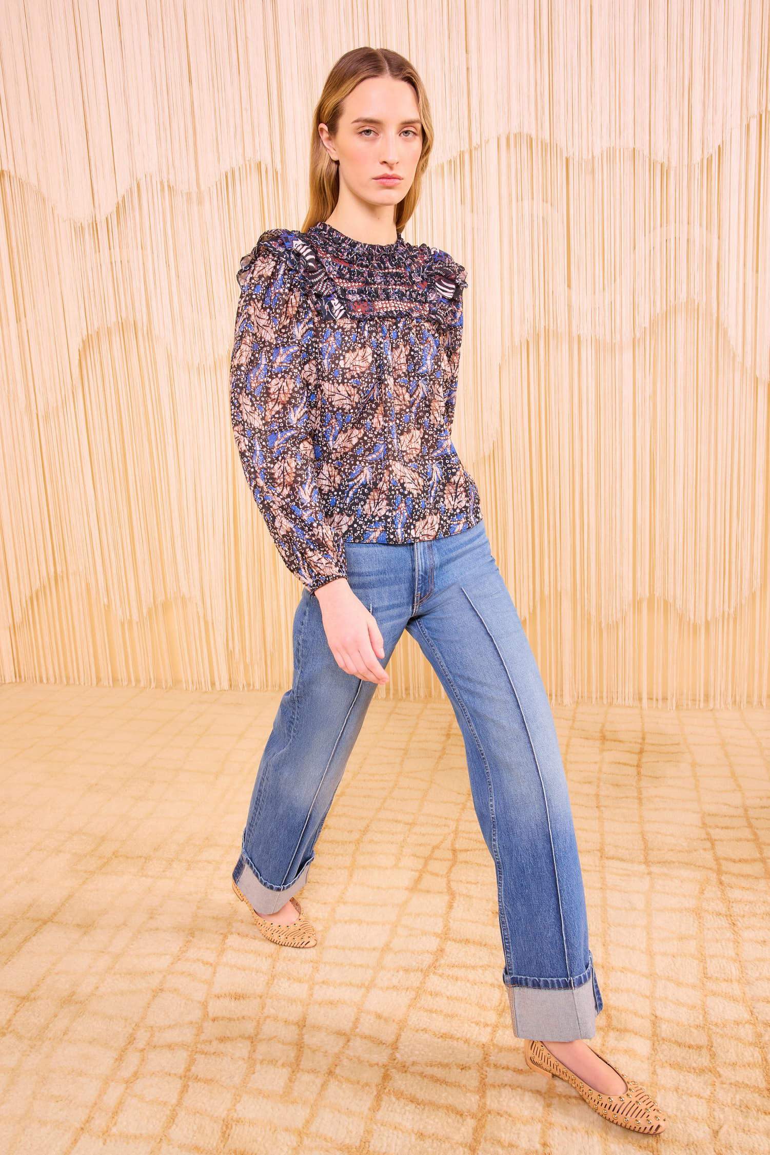 Dalma Blouse - Indigo