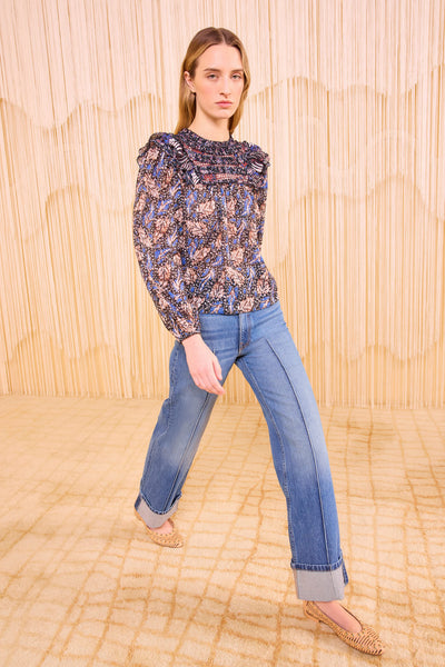 Dalma Blouse - Indigo
