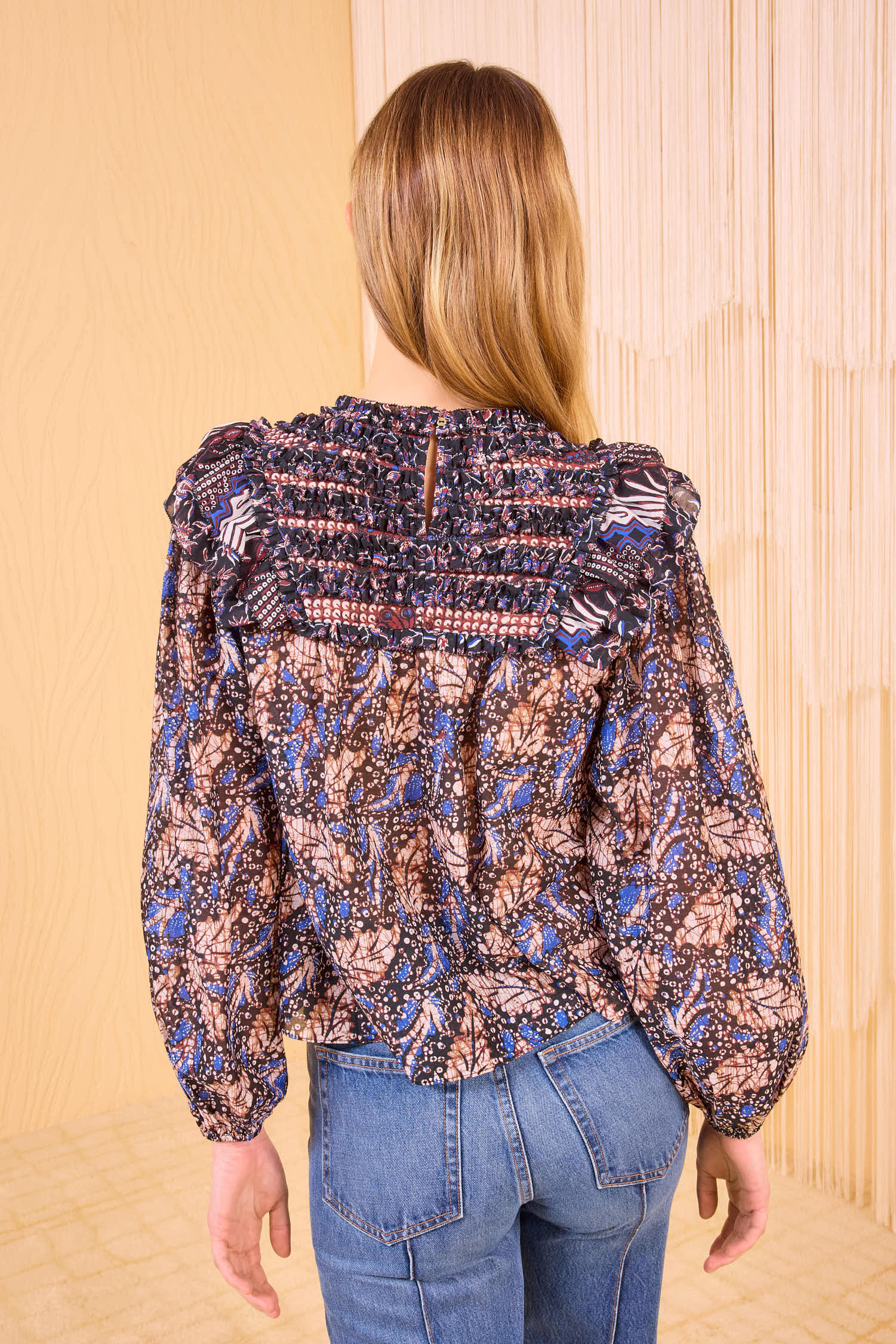 Ulla Johnson Dalma Blouse - Indigo