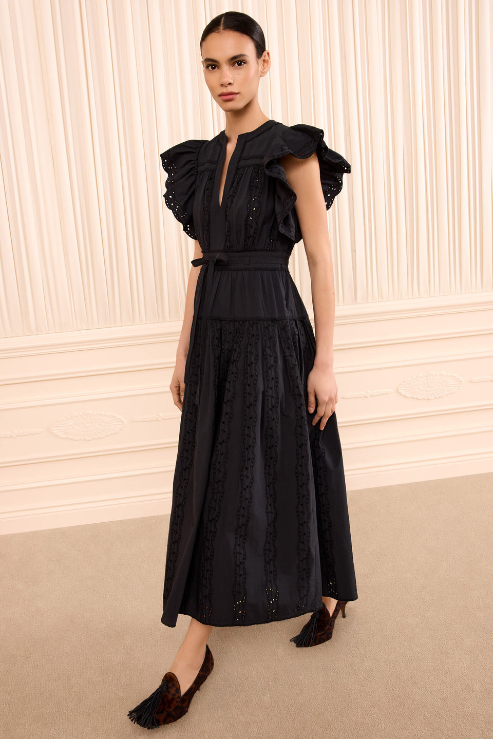 Dani SS Cotton Dress - Noir