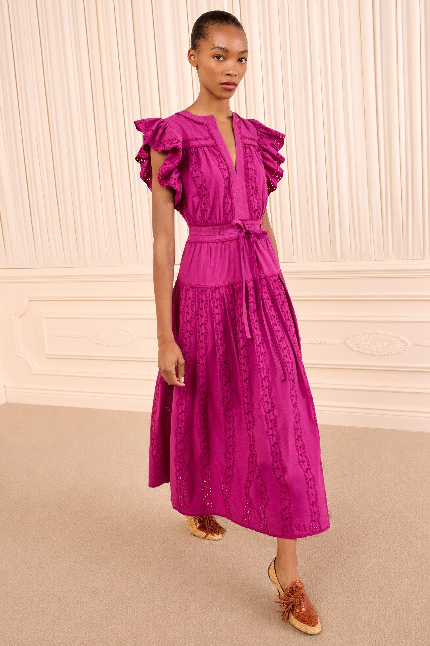 Ulla Johnson Elvira SS Cotton Dress - Orchid