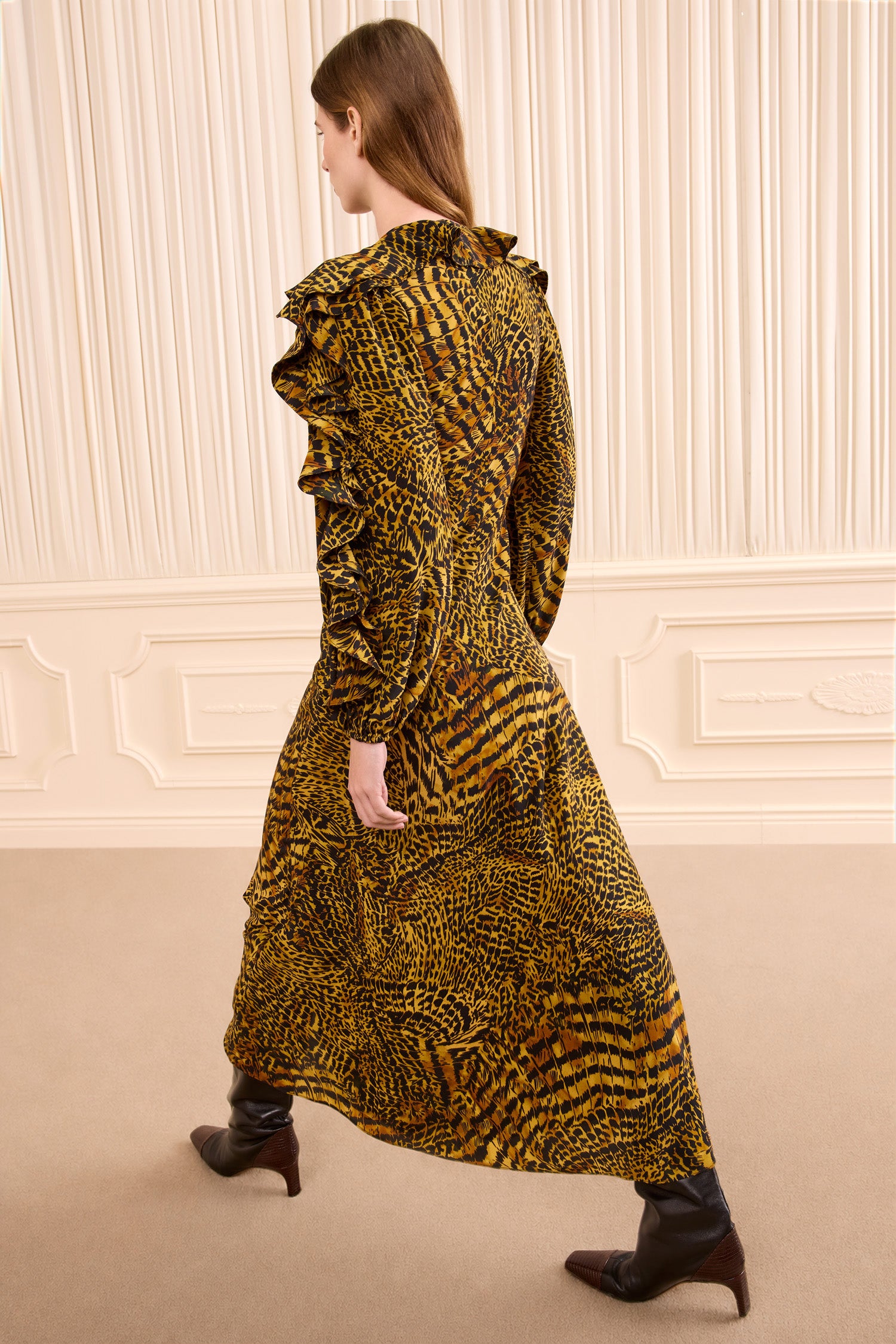 Ulla Johnson Dara Long Sleeve Silk Dress - Wren
