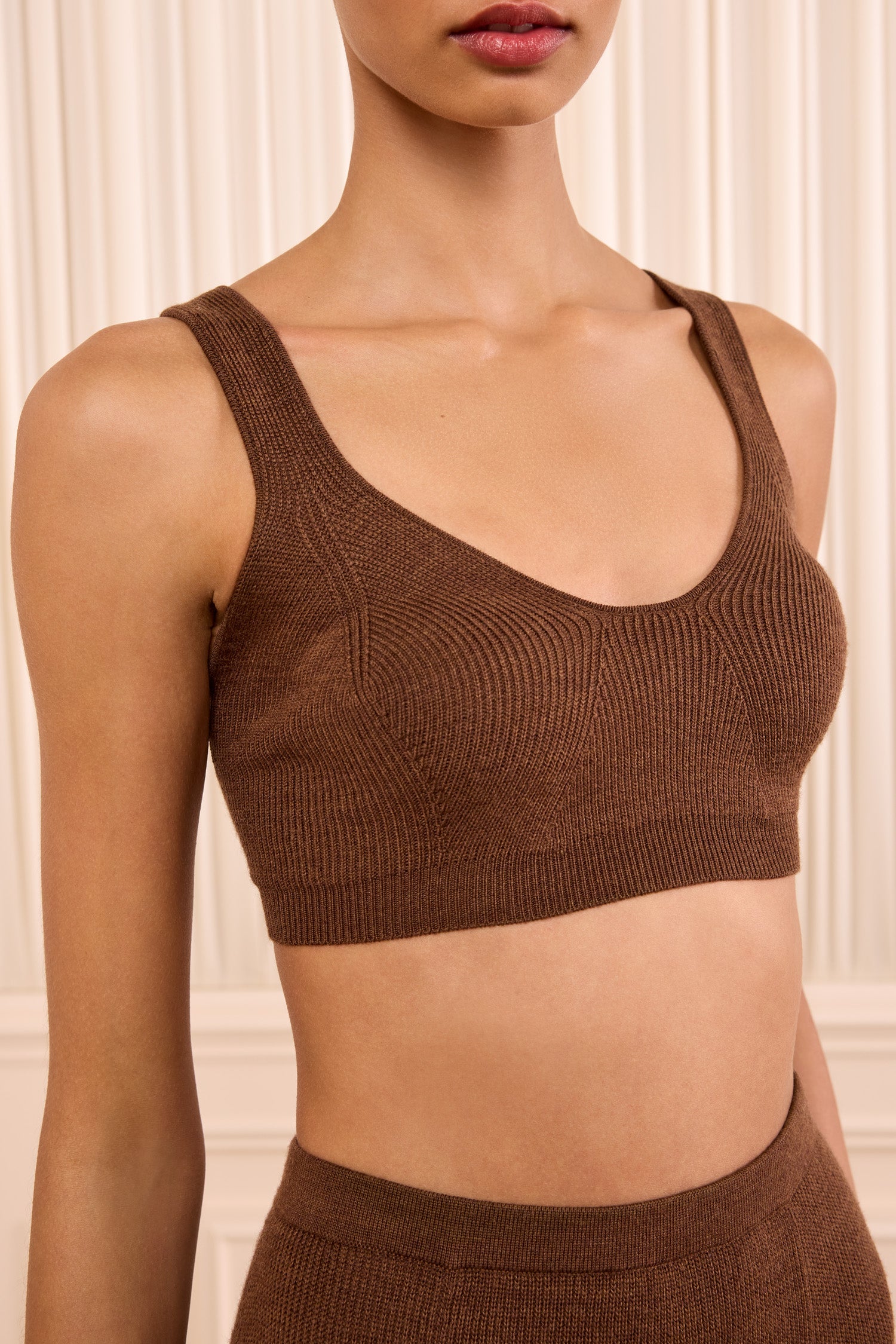 Ulla Johnson Delia Knit Bra - Clove
