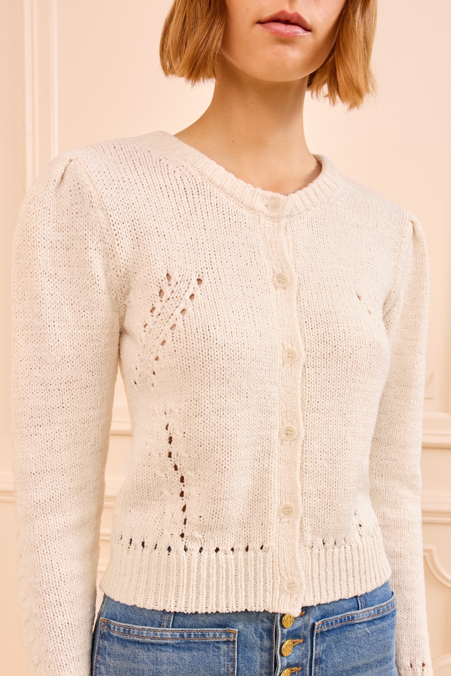 Ulla Johnson Delphina LS Cardigan - Cowrie