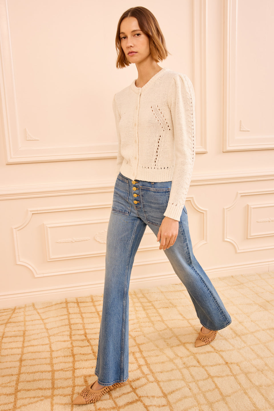 Delphina LS Cardigan - Cowrie