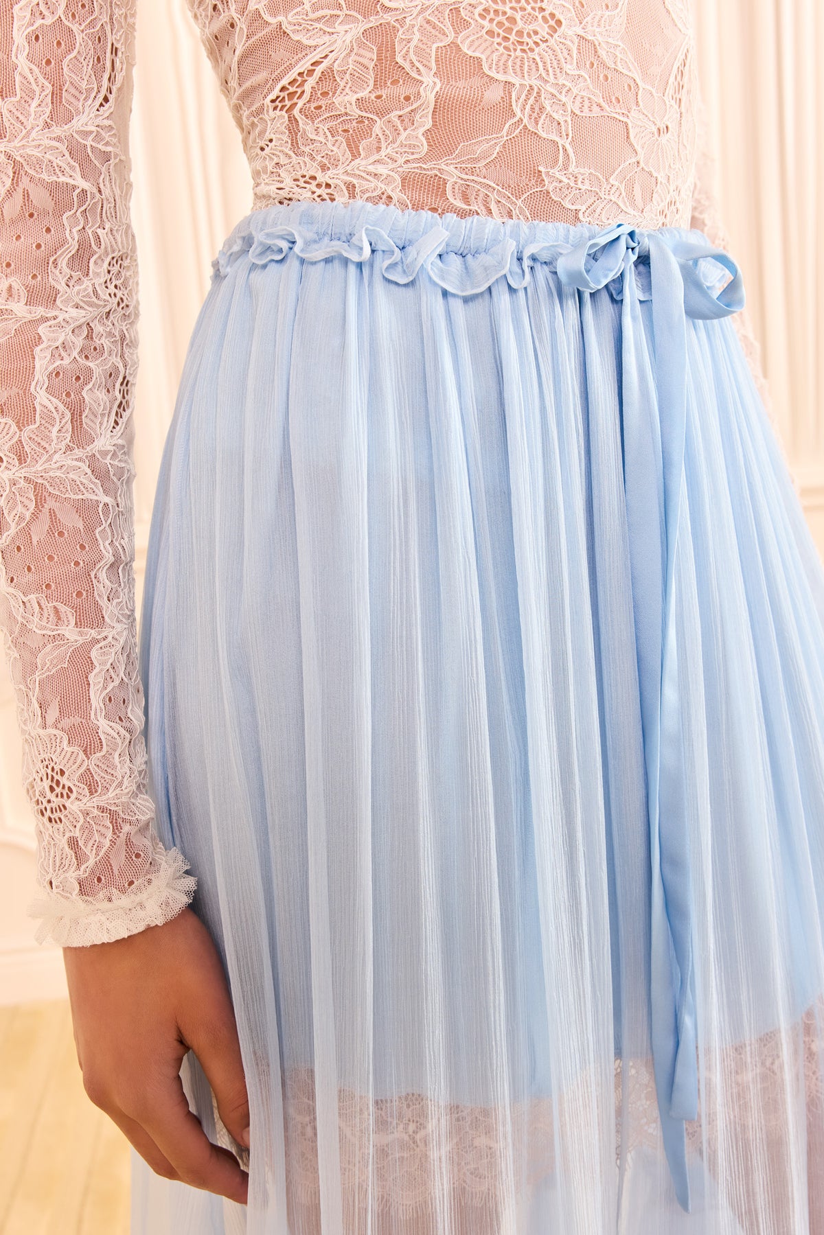 ⁣⁢Delphina Kanten Rok - Hydrangea⁤⁣