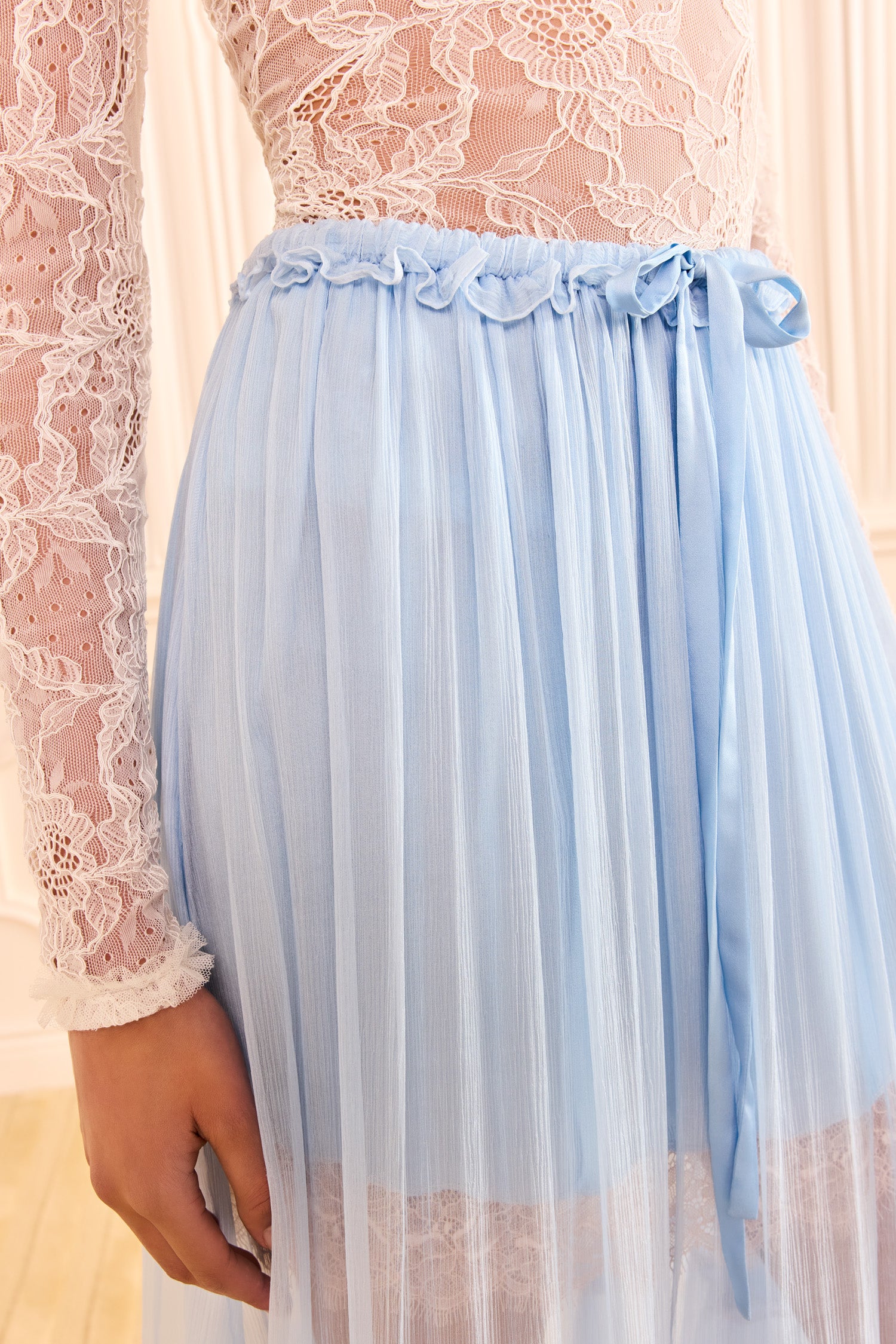 Ulla Johnson ⁣⁢Delphina Kanten Rok - Hydrangea⁤⁣
