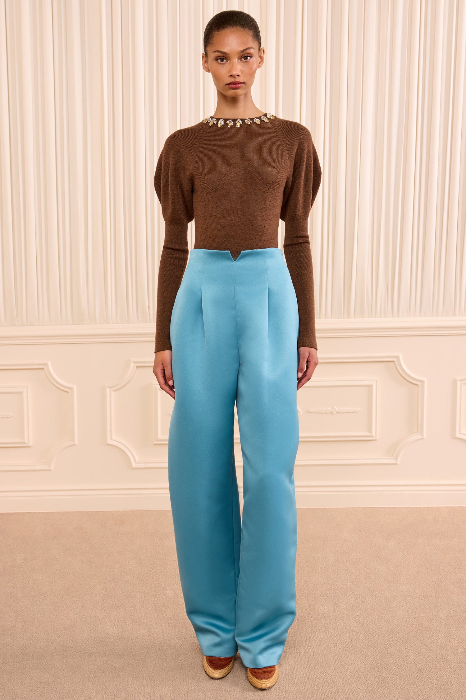 Ulla Johnson Edlyn Satin Pant - Heron