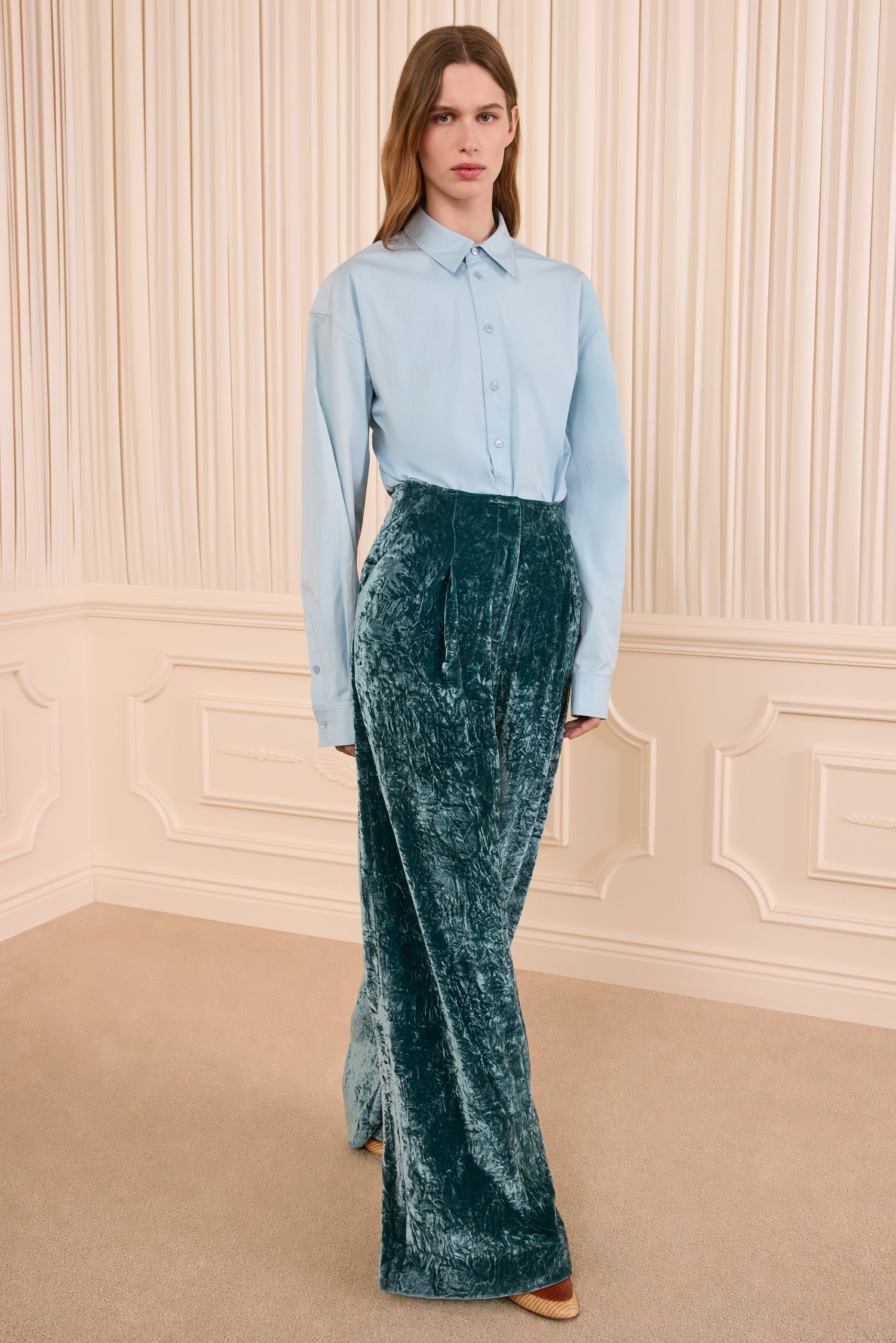 Elan Velvet Pant - Jadeite
