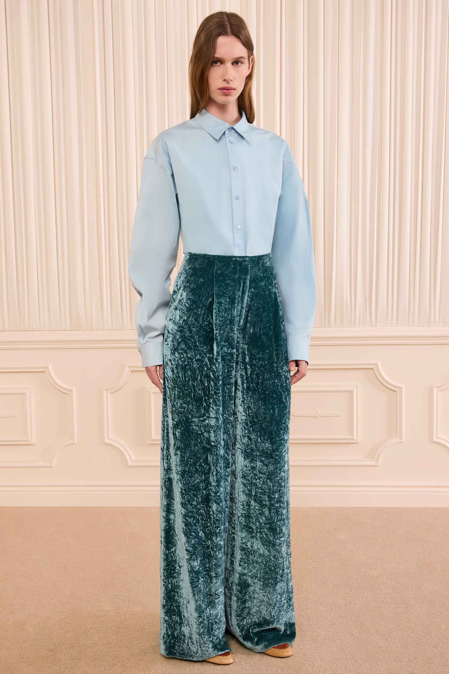 Ulla Johnson Elan Velvet Pant - Jadeite