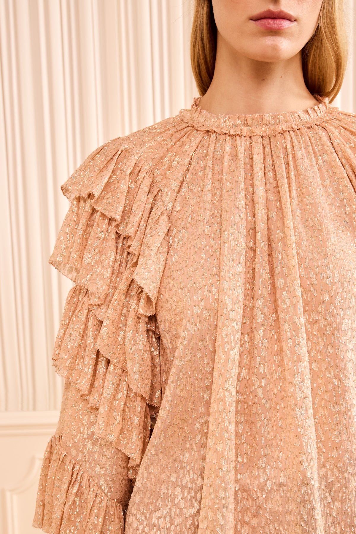 Elara Ruffle Top - Cosmos