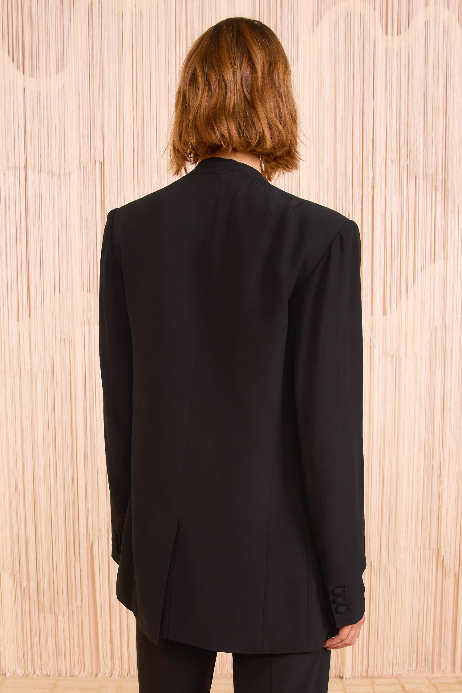 Elea Draped Front Jacket - Noir