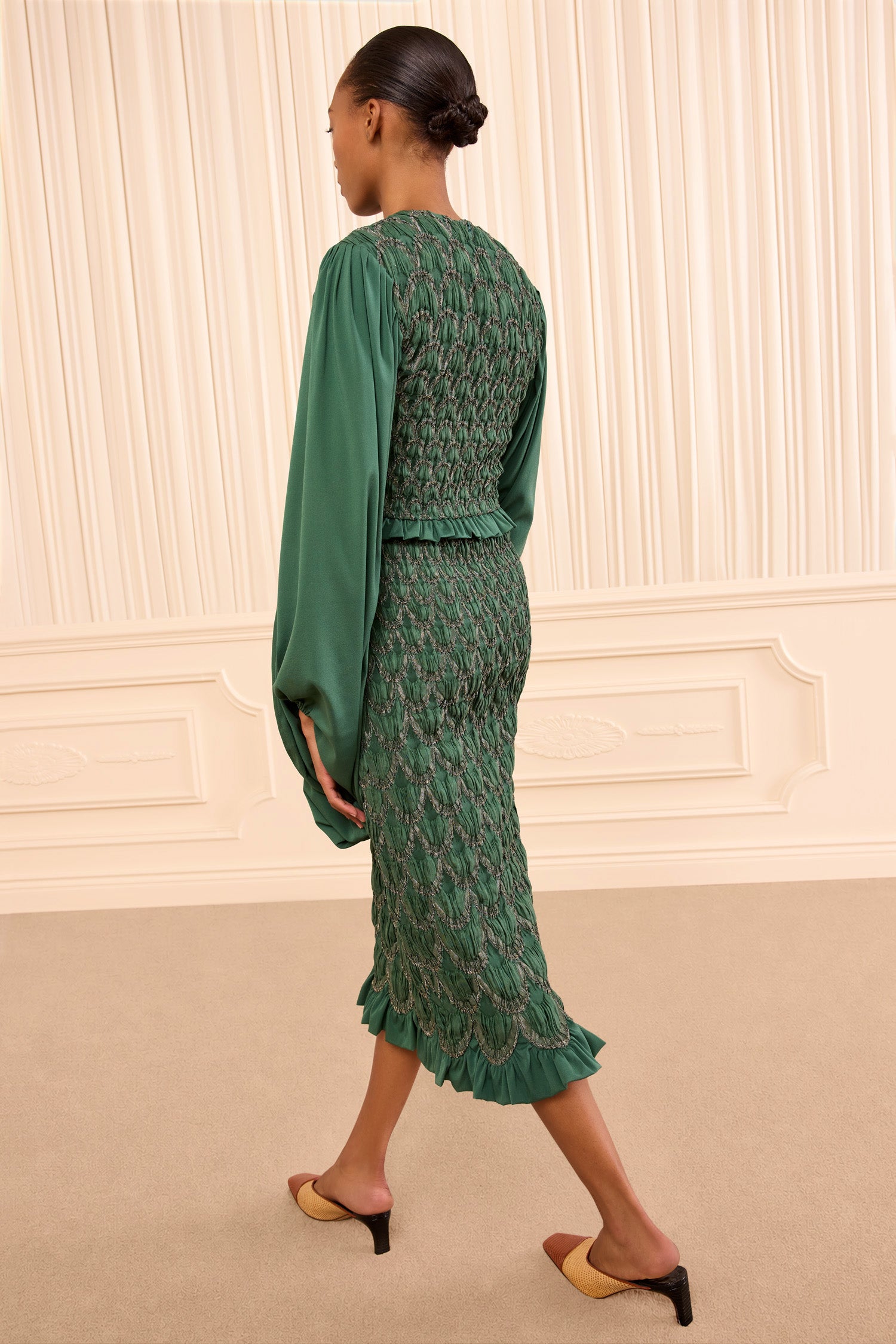 Ulla Johnson Eleanora Silk Skirt - Tourmaline