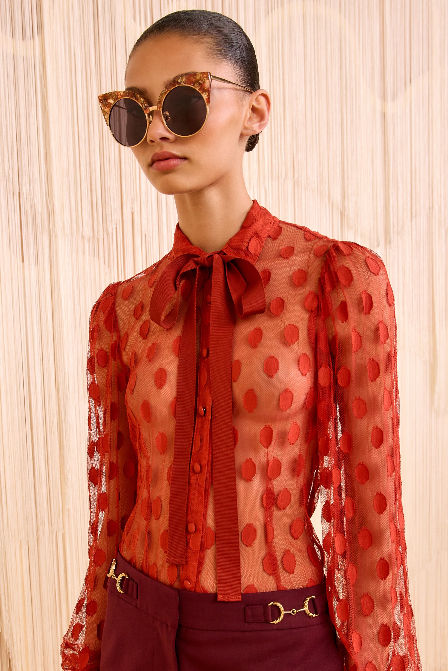 Ulla Johnson Victoire Sunglasses - Rhodonite