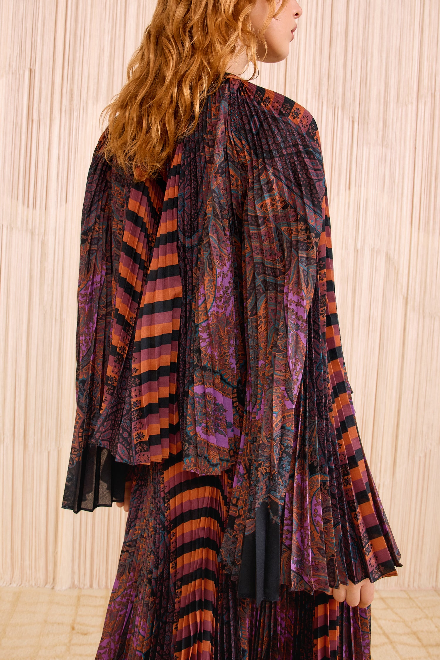 Ulla Johnson Ella Pleated Bell Sleeve Blouse - Amethyst